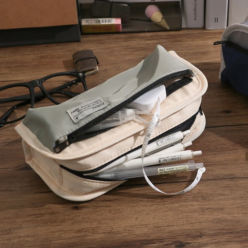 Large Capacity Pencil Case Min - Office Supply Office Stationery Items 评论和价格