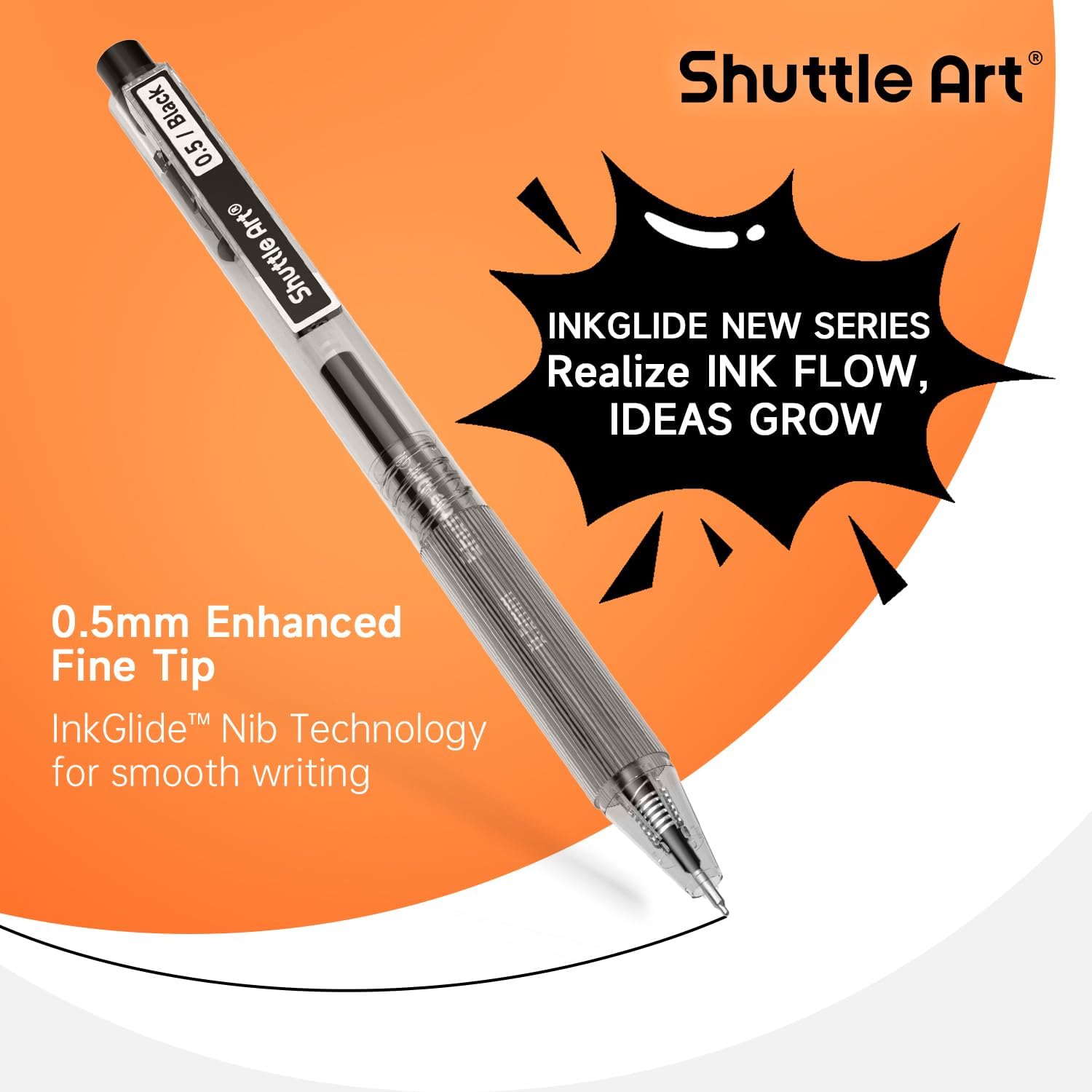 Shuttle Art Black Gel Pens, In - Gel Ink Pen Set 评论和价格