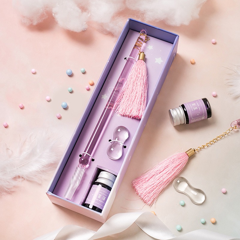 Glass Dip Pen Calligraphy Set  - Fountain Pen Ink 评论和价格