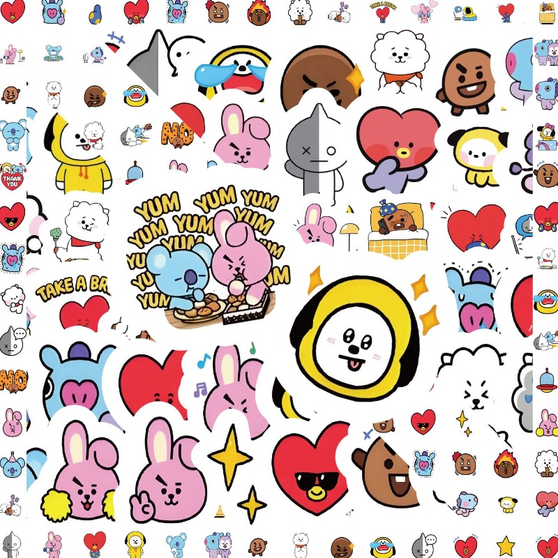 BT21 koya RJ tata Shooky Mang  - Memo Pad Sticky 评论和价格