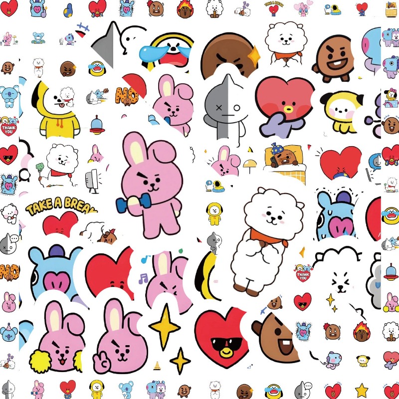 BT21 koya RJ tata Shooky Mang  - Memo Pad Sticky 评论和价格