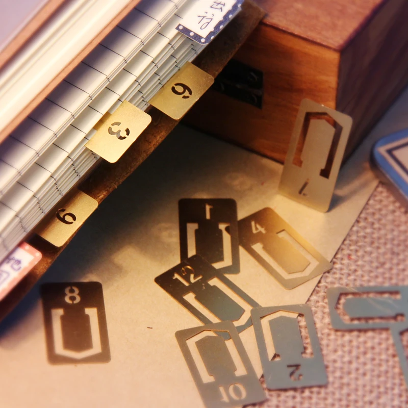 12 Pcs/lot Vintage Copper Book - Stationery Office Supply Store 评论和价格