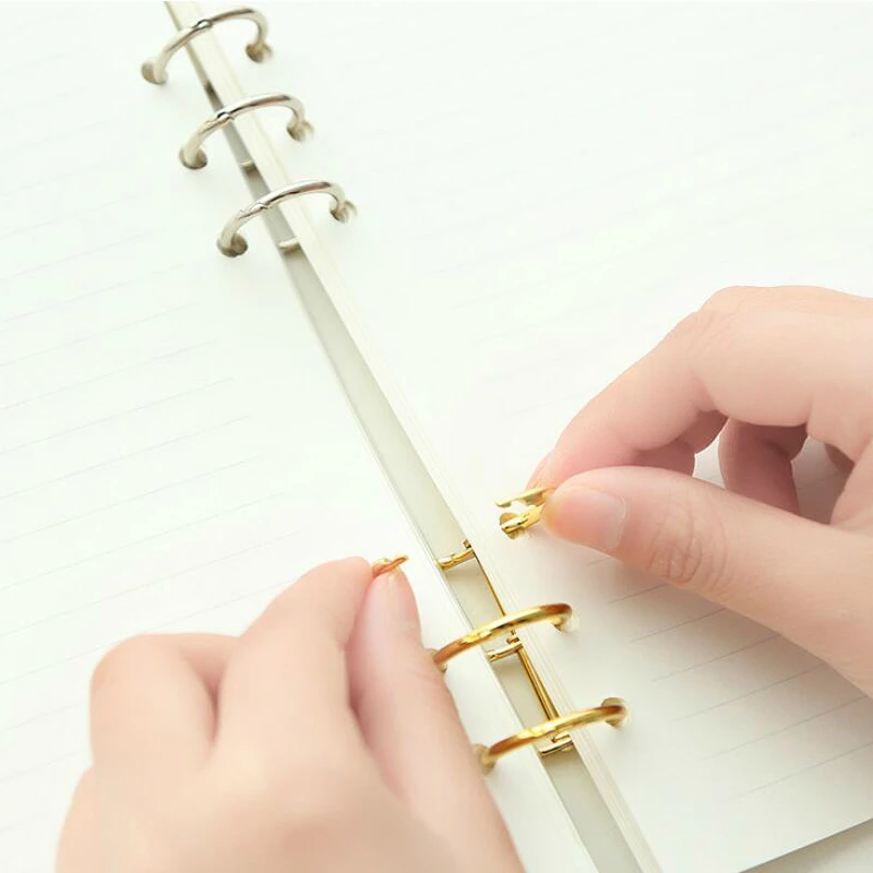 2pcs/set Metal Book Rings File - Binder Clip Assorted 评论和价格
