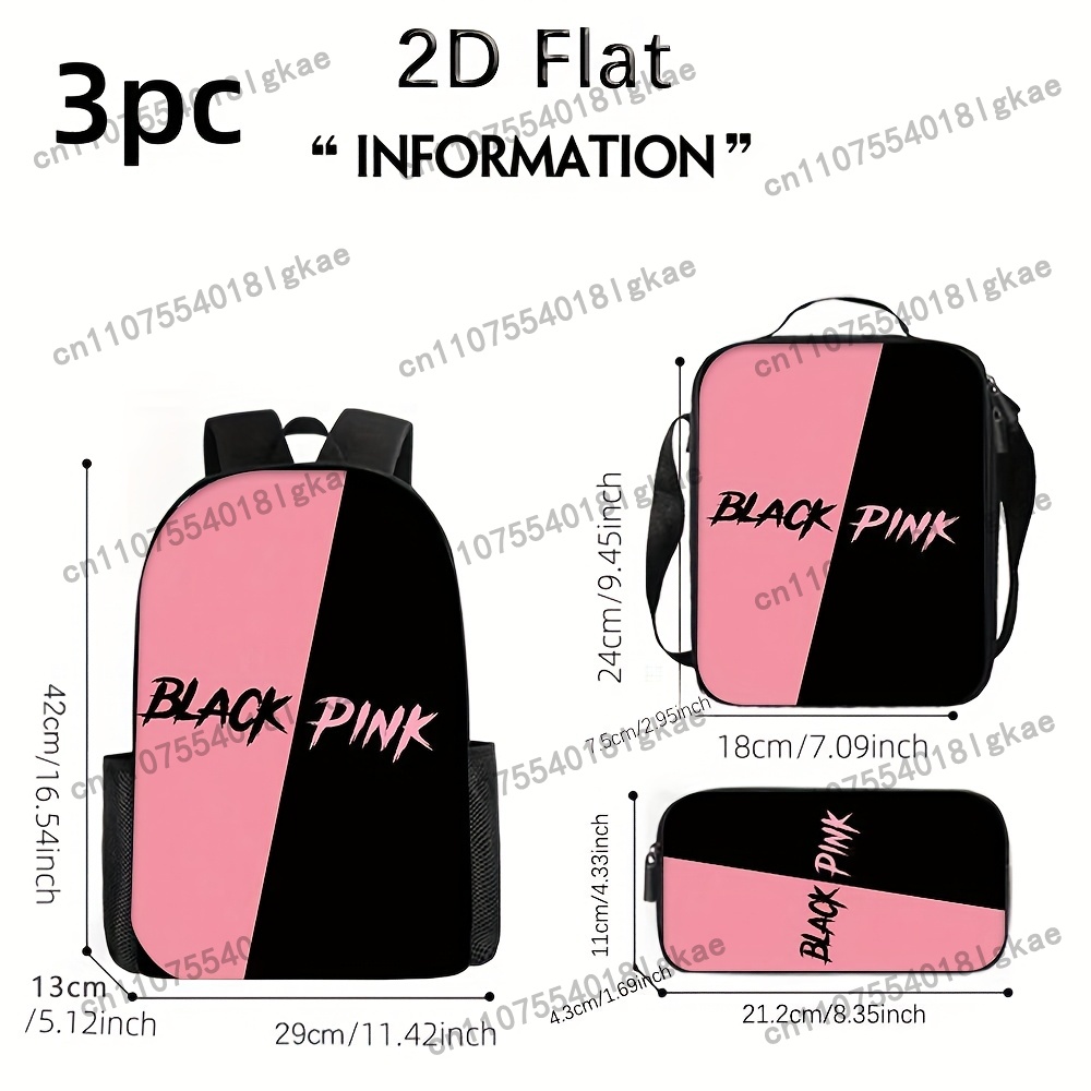 3pcs Summer Essential KPOP Bac - Pencil Case Large 评论和价格