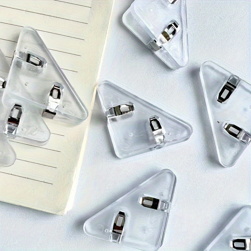 22pcs Clear Triangle Clip Set  - Binder Clip Assorted 评论和价格