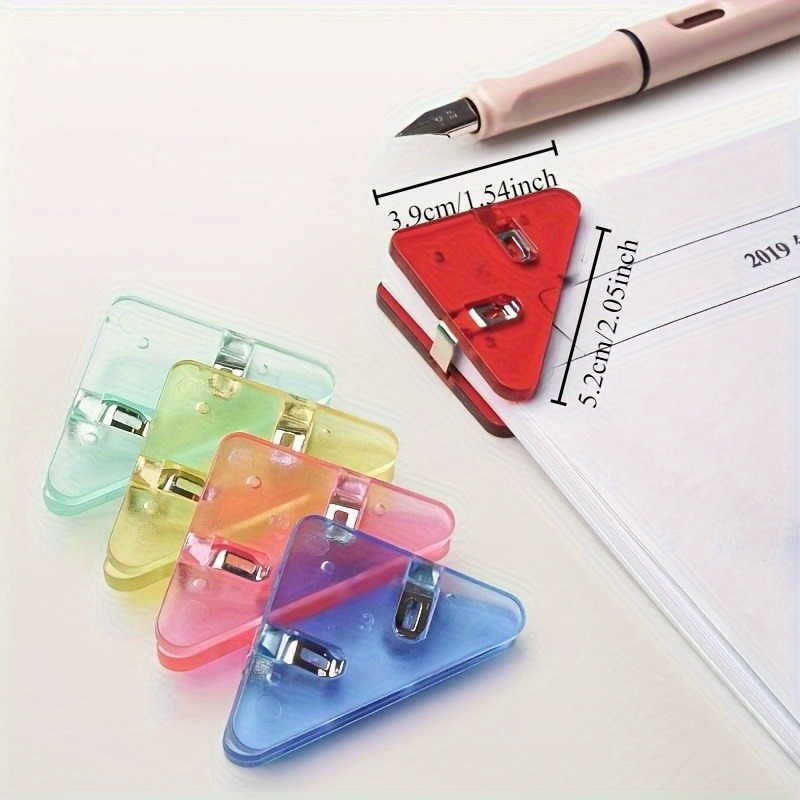 22pcs Clear Triangle Clip Set  - Binder Clip Assorted 评论和价格