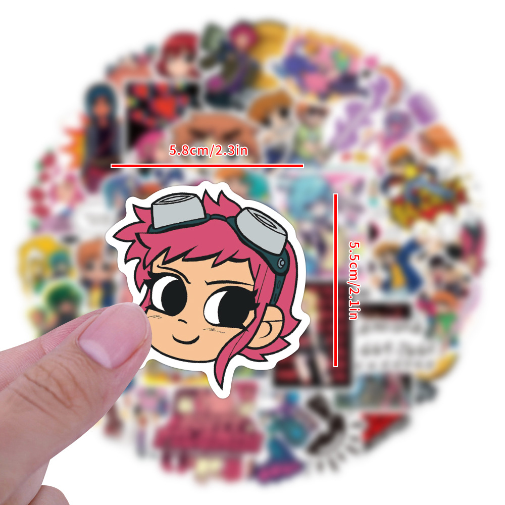 55pcs Cute Scott Pilgrim stick - Memo Pad Sticky 评论和价格