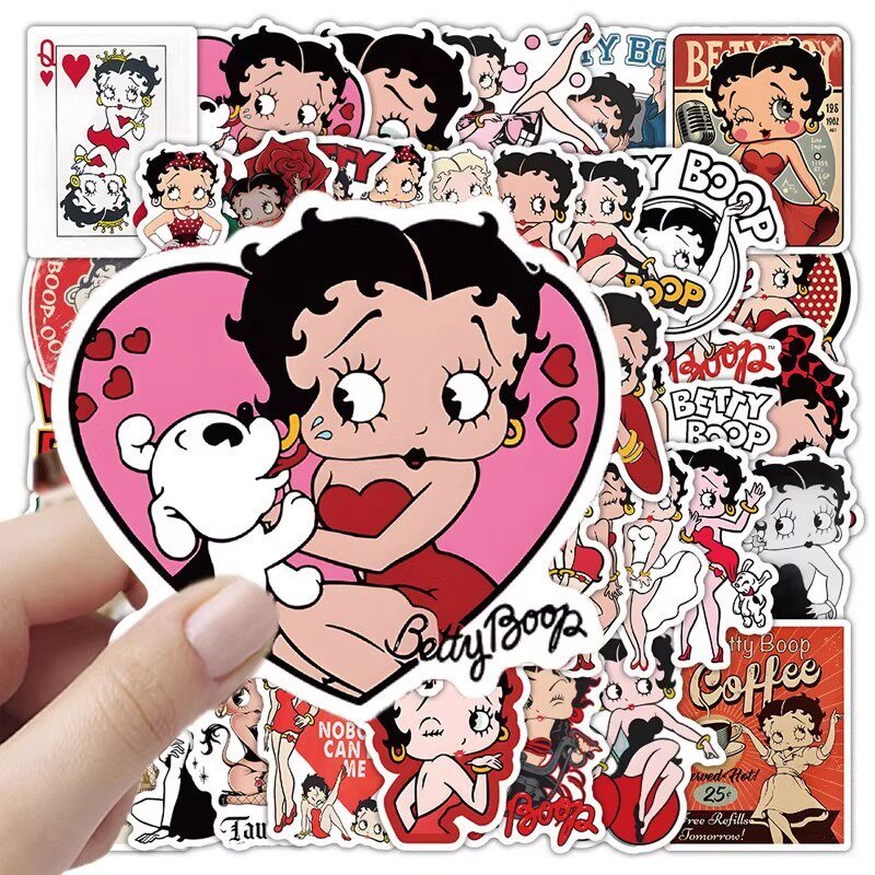 New 50PCS Betty Boop Sticker A - Memo Pad Sticky 评论和价格