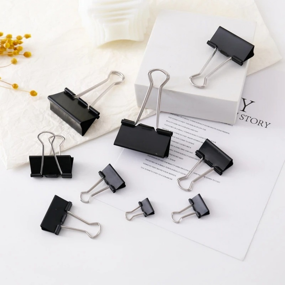Binder Clips Black Foldback Cl - Binder Clip Assorted 评论和价格