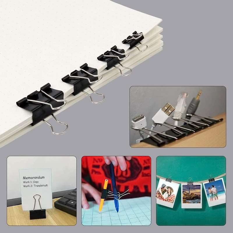 Binder Clips Black Foldback Cl - Binder Clip Assorted 评论和价格