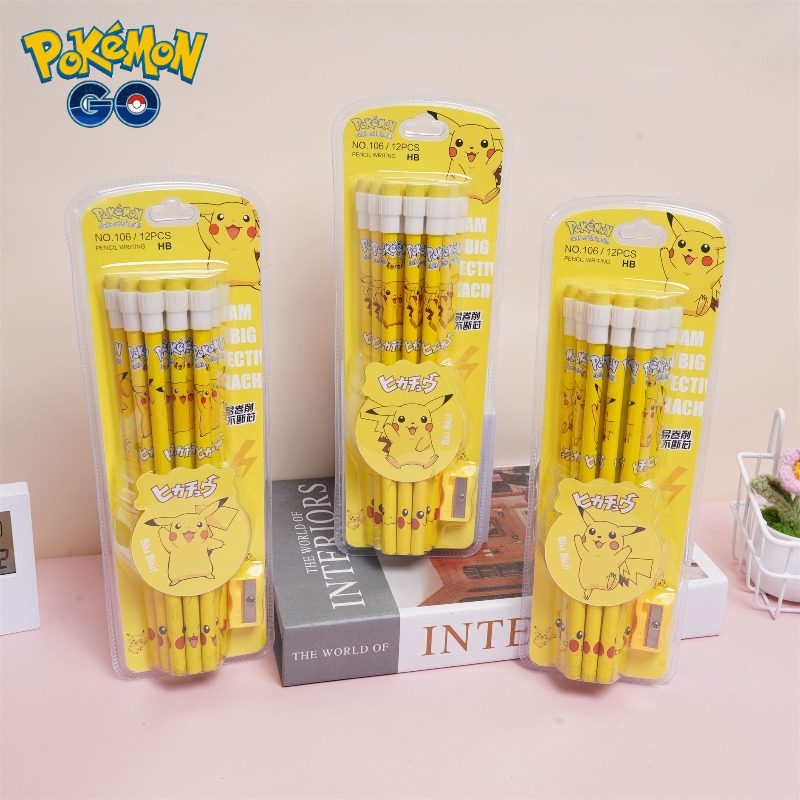 12pcs pokemon pencil with Eras - Office Supply Office Stationery Items 评论和价格