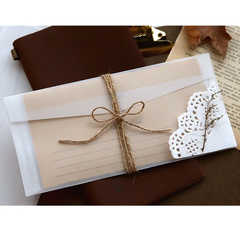 A5 A6 Sulfuric acid paper tran - Letter Envelope Kraft 评论和价格