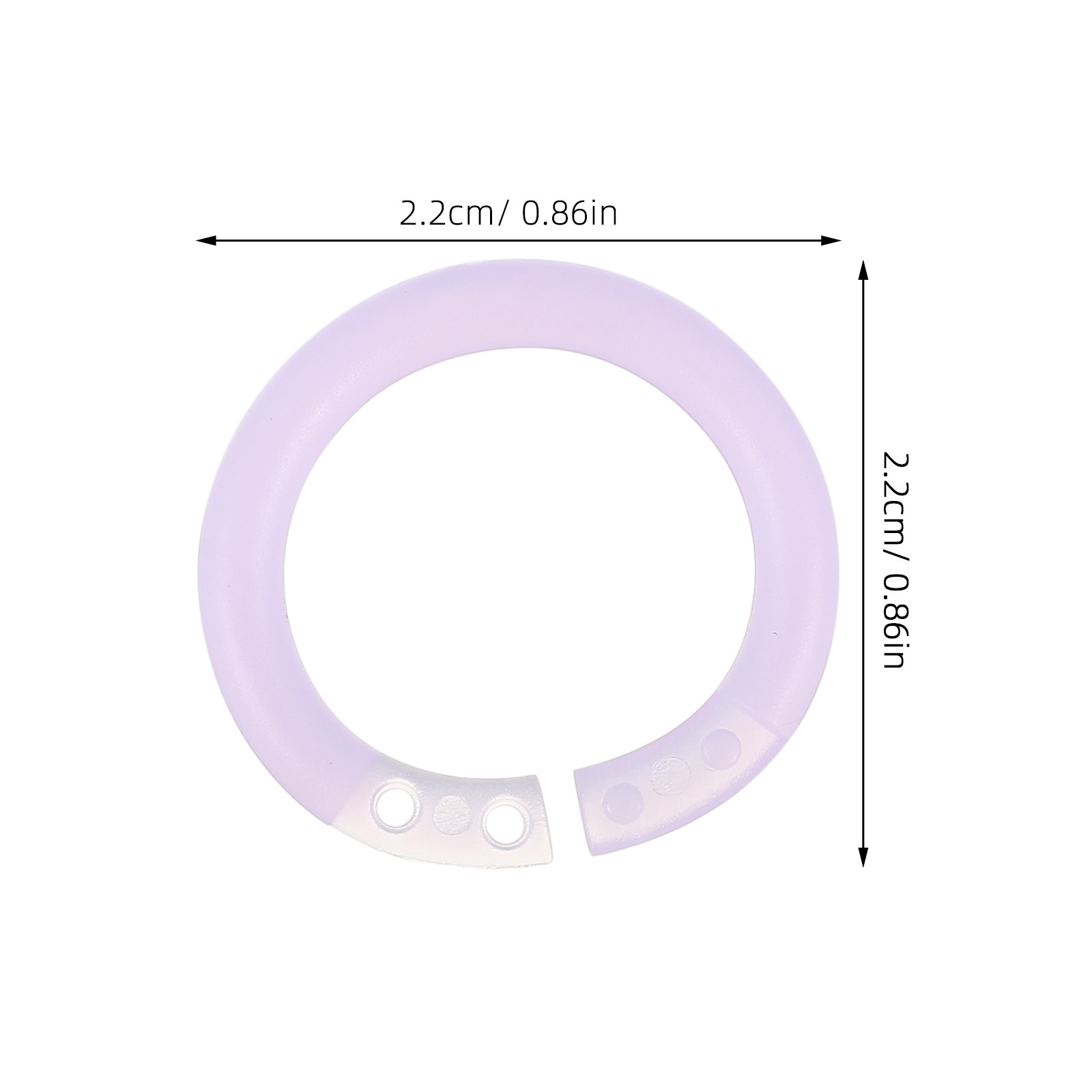 200Pcs Plastic Loose Leaf Bind - Binder Clip Assorted 评论和价格