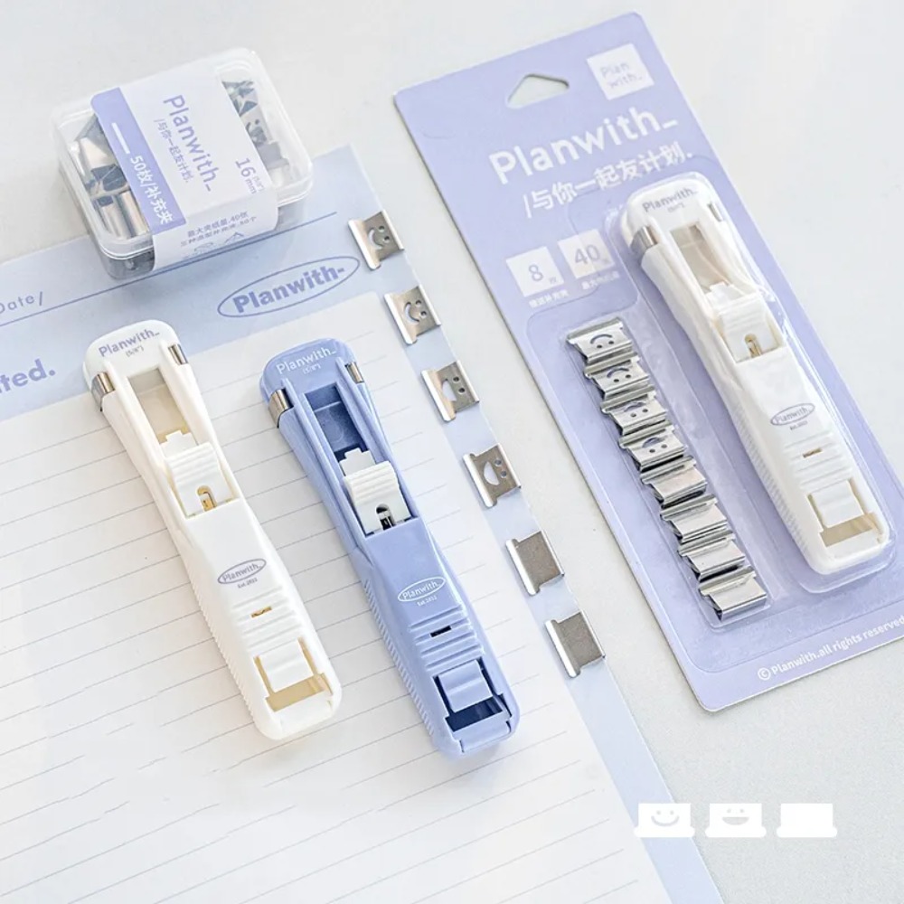 Smile Design Push Paper Clip N - Binder Clip Assorted 评论和价格